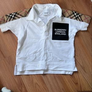 Authentic toddler Burberry shirt